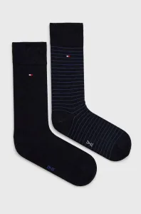 Tommy Hilfiger 2 PACK - pánske ponožky 100001496-054 TOMMY BLUE 39-42