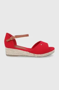 Detské sandále Tommy Hilfiger červená farba #204625