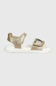 Detské sandále Tommy Hilfiger zlatá farba