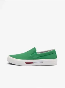Green Mens Slip on Sneakers Tommy Jeans - Men