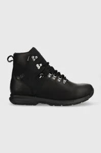 Kožené členkové topánky Tommy Hilfiger pánske, čierna farba #9221865