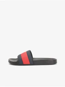 Sandále, papuče pre mužov Tommy Hilfiger - čierna, červená, tmavomodrá #203449