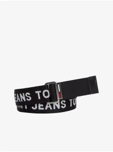 Opasok Tommy Jeans pánsky, čierna farba #6068969
