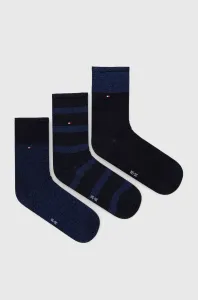 Tommy Hilfiger 3 PACK - dámske ponožky 701210532 Navy 35-38