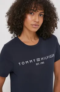 Tommy Hilfiger LOGO CREW NECK Dámske tričko, tmavo modrá, veľkosť #8752765