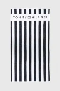 Bavlnený uterák Tommy Hilfiger tmavomodrá farba