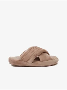 Papuče Tommy Hilfiger Comfy Home Slippers With Straps béžová farba #275688