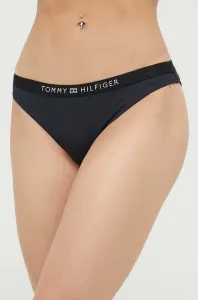 Plavkové nohavičky Tommy Hilfiger čierna farba