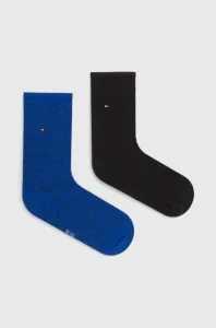 Ponožky Tommy Hilfiger 2-pak dámske, čierna farba #9428706
