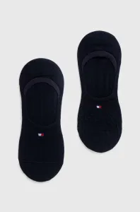 Ponožky Tommy Hilfiger 2-pak dámske, tmavomodrá farba #8657445