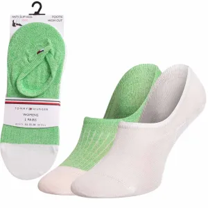 Ponožky Tommy Hilfiger 2-pak dámske, zelená farba #7864026