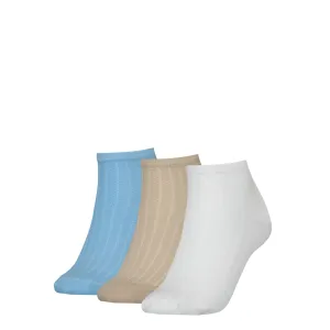 Ponožky Tommy Hilfiger 3-pak dámske, biela farba
