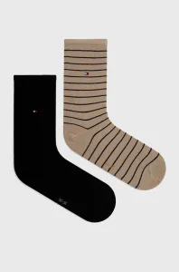 Ponožky Tommy Hilfiger dámske, béžová farba #163367