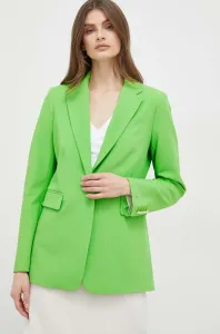 Sako Tommy Hilfiger zelená farba, jednoradové, jednofarebné