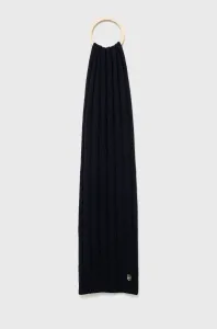 Šál Tommy Hilfiger dámsky, tmavomodrá farba, jednofarebný