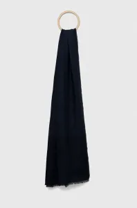 Šál Tommy Hilfiger dámsky, tmavomodrá farba, vzorovaný #8660907