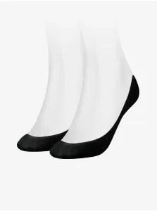 Sada dvoch párov čiernych dámskych ponožiek Tommy Hilfiger #157794