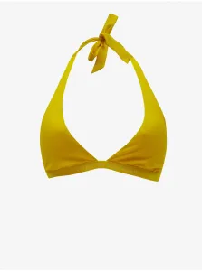 Plavková podprsenka Tommy Hilfiger žltá farba, jemne vystužený košík