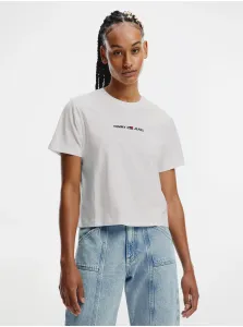 White Women's T-Shirt Tommy Jeans - Women #165310