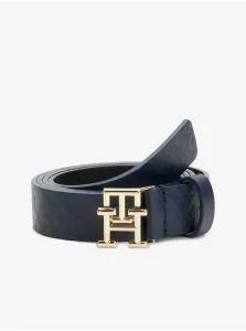 Dark blue women's leather belt Tommy Hilfiger - Women #6068287