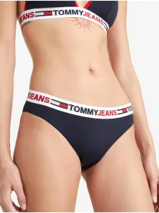 Tmavomodrý dámsky spodný diel plaviek Tommy Hilfiger Underwear