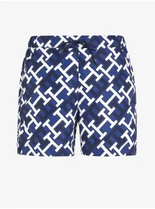 Tmavomodré pánske vzorované plavky Tommy Hilfiger Underwear #4782131