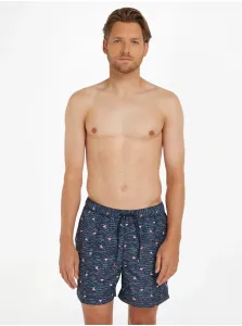 Dark blue men's swimwear with Tommy Hilfiger Underwear print - Men #6068707
