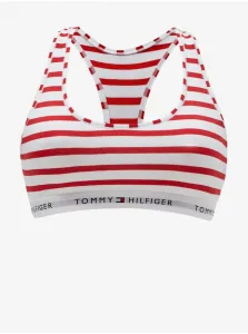 Bielo-červená dámska pruhovaná podprsenka Tommy Hilfiger Underwear