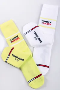 Bielo-žlté ponožky TJ Sock - dvojbalenie