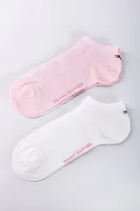 Dámske béžovo-ružové členkové ponožky Sneaker Summer Knit - dvojbalenie #9319007