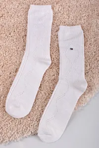 Dámske smotanové ponožky Openworked Argyle #8255354