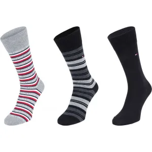 Tommy Hilfiger MEN SOCK 3P GIFTBOX TOMMY Pánske ponožky, čierna, veľkosť 39 - 42