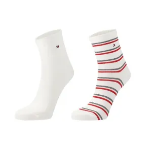 Tommy Hilfiger WOMEN SHORT SOCK 2P ISLAND STRIPE Dámske ponožky, mix, veľkosť
