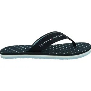 Tommy Hilfiger FLAGS FLAT BEACH SANDAL Dámske žabky, tmavo modrá, veľkosť 37