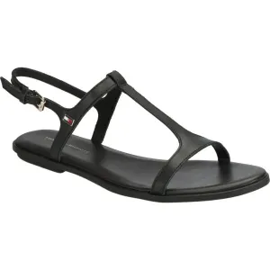 Tommy Hilfiger TH FLAT SANDAL Dámske sandále, čierna, veľkosť #9301434