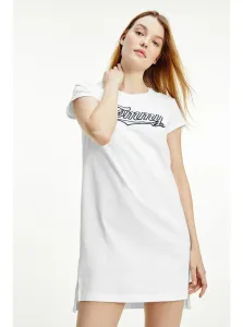 Tommy Hilfiger SS DRESS Dámske šaty na spanie, biela, veľkosť #1043331