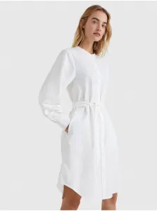 White Ladies Shirt Dress Tommy Hilfiger - Ladies #684445
