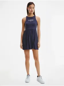 Voľnočasové šaty pre ženy Tommy Jeans - tmavomodrá #669169