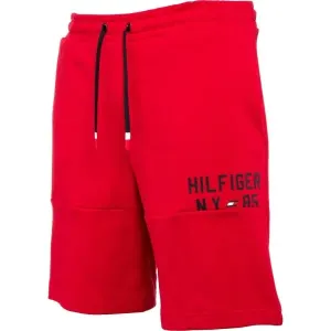 Tommy Hilfiger GRAPHIC SWEATSHORT Pánske šortky, červená, veľkosť