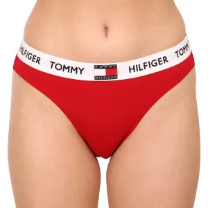 TOMMY HILFIGER Červené nohavičky Tommy 85 Strech Cotton Logo Briefs