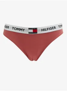 TOMMY HILFIGER Růžové nohavičky Tommy 85 Strech Cotton Logo Briefs
