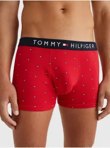 Červené pánske vzorované boxerky Tommy Hilfiger #4203783