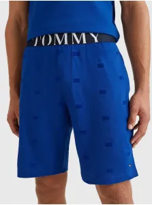 Modré pánske vzorované pyžamové kraťasy Tommy Hilfiger Underwear #603896