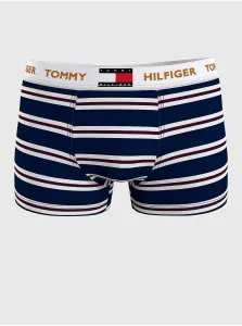 White and Blue Mens Striped Boxers Tommy Hilfiger Underwear - Men #3800374
