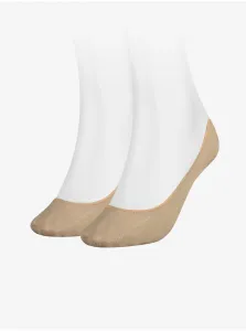 Set of two pairs of beige women's socks Tommy Hilfiger - Ladies #5543367