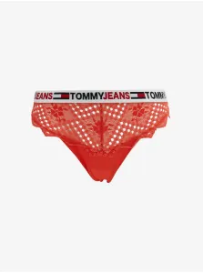 Nohavičky pre ženy Tommy Jeans - červená
