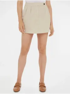 Beige Ladies Mini Skirt Tommy Hilfiger - Women #7143435