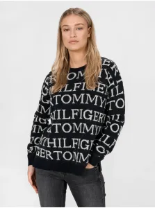 Black Women's Sweater Tommy Hilfiger All-Over - Women #1056919