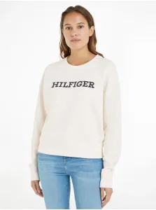 Cream Women's Sweatshirt Tommy Hilfiger - Women #7970087