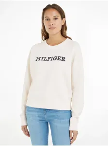 Cream Women's Sweatshirt Tommy Hilfiger - Women #7970085